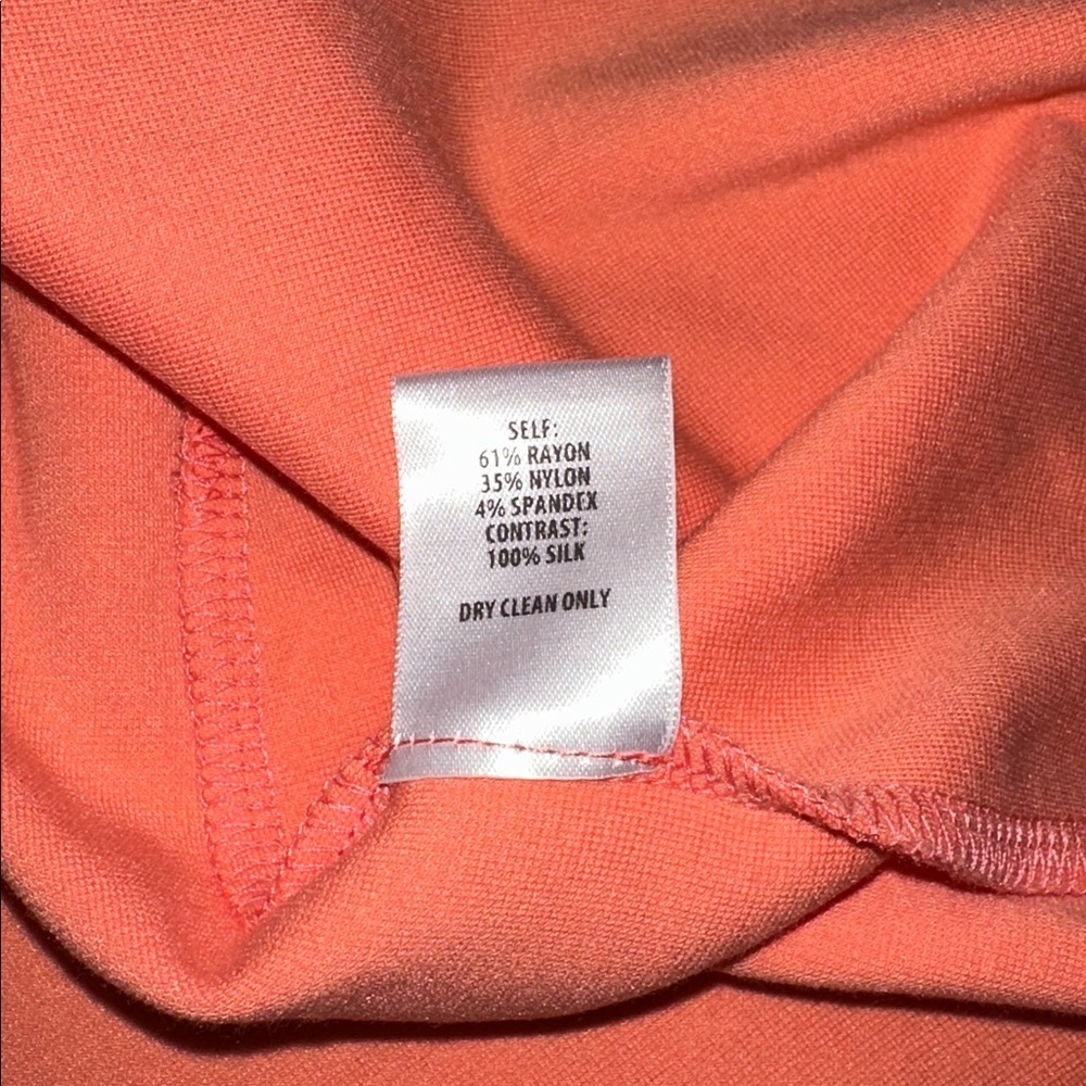BAILEY 44 tangerine color knit dress size large - Picture 6 of 7